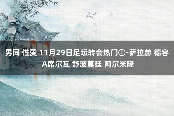男同 性愛 11月29日足坛转会热门①-萨拉赫 德容 A席尔瓦 舒波莫廷 阿尔米隆